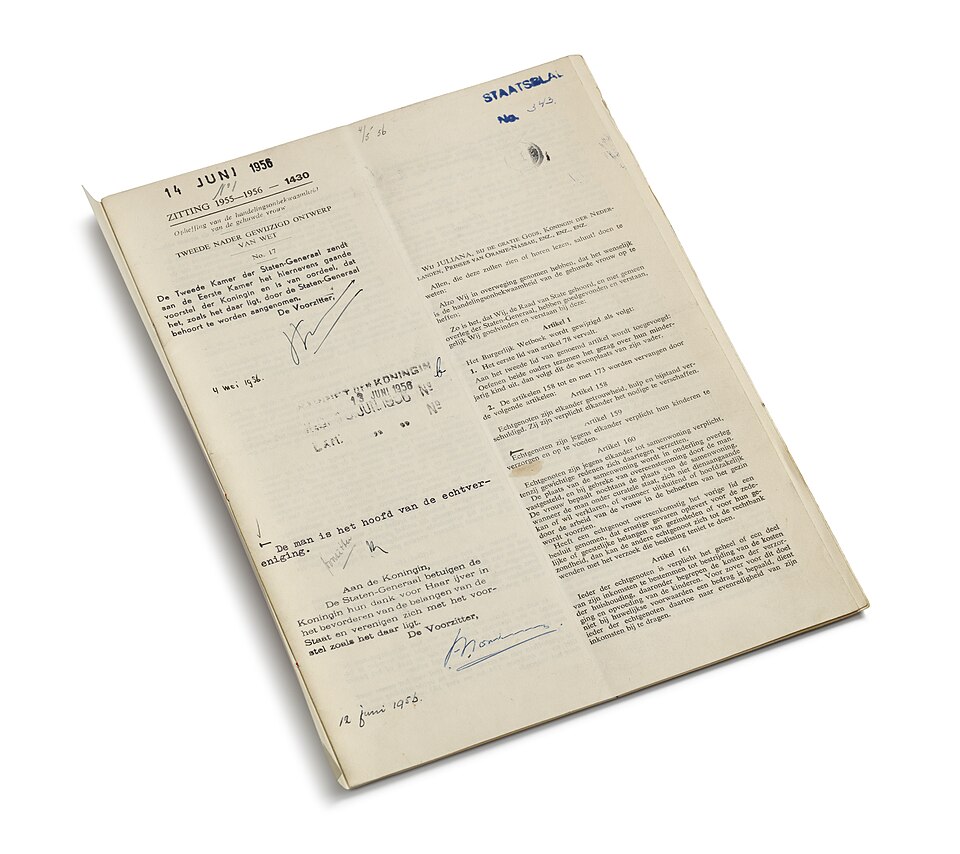 Wet van Oven 1956 (@ Jan Zweert Nationaal Archief)